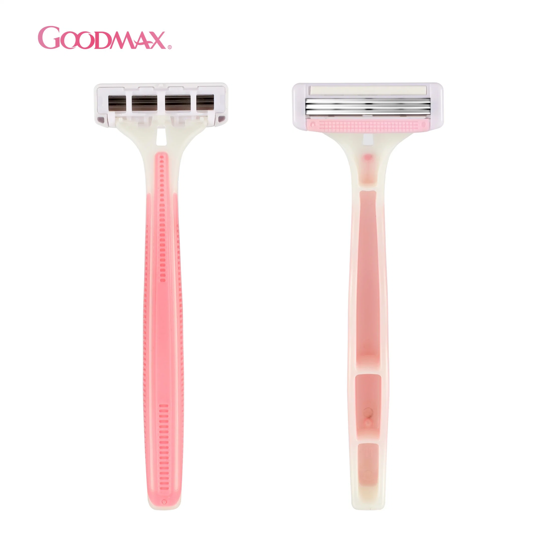 Easy Cleaning New Plastic Handle Triple Blade Disposable Razor for Men