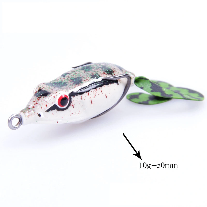 Frog Lure Ray Frog Topwater Fishing Crankbait Lures/Artificial Soft Bait 5. Cm Soft Tube Bait, Especially for Bass Snakehead,