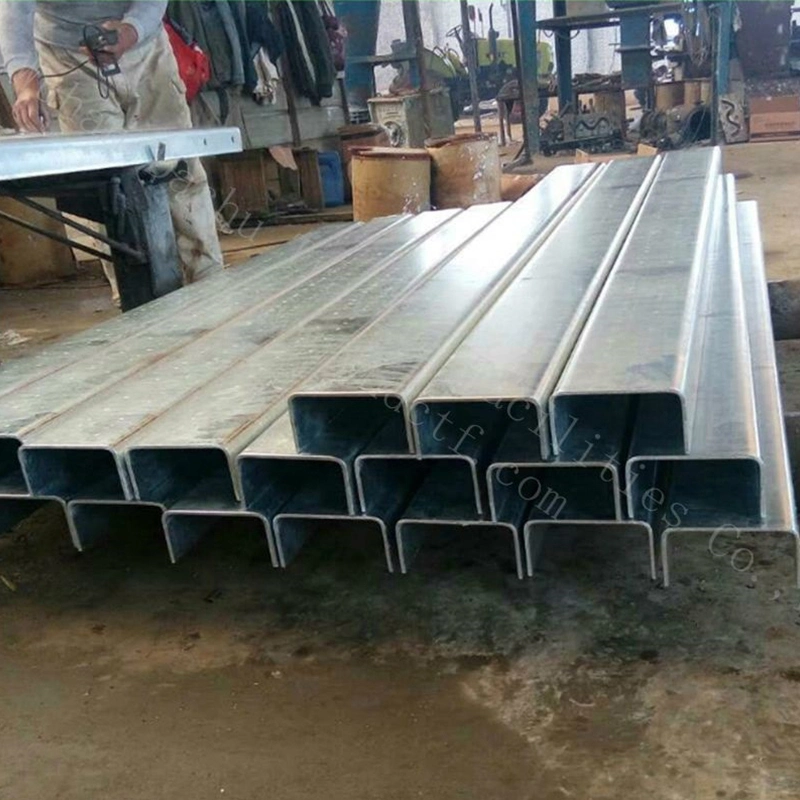 Highway Crash Barrier Galvanized Guardrail U Channel Post