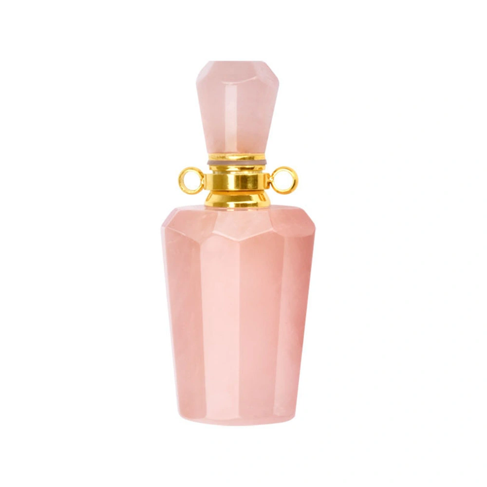 Wholesale Natural Rose Quartz Crystal Perfume Bottle Unique Craft Gifts