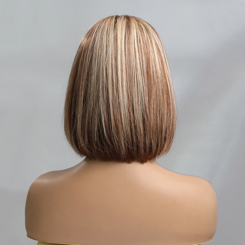 Timbre Marrón 613 Blond Bob transparente encaje frontal 100% humano Pelo Wigs