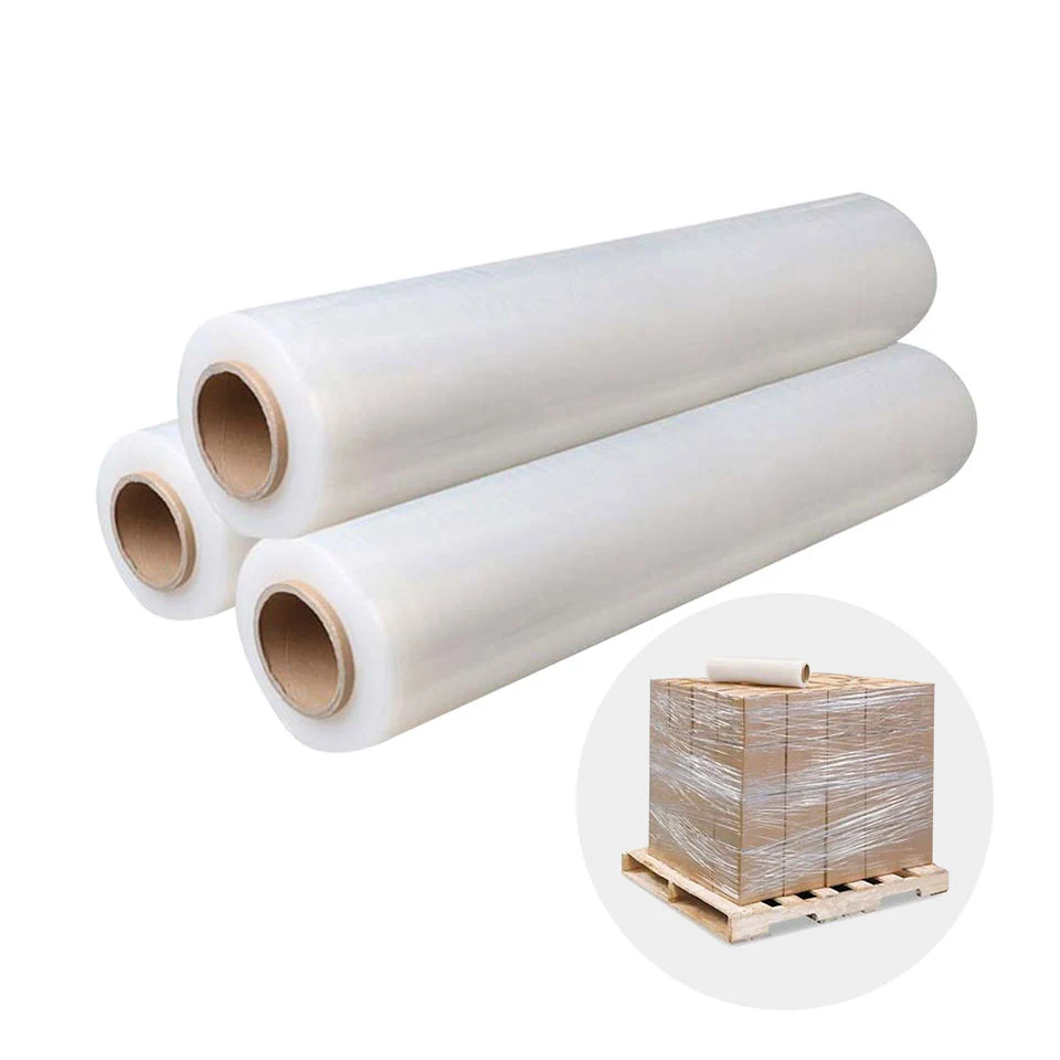 LLDPE Stretch Film Roll Stretchable Environmental Protection Small Household PE Film Wrapping