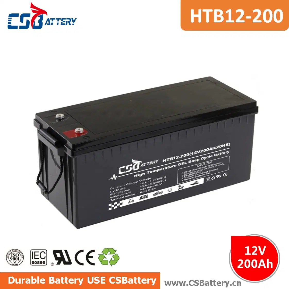 Csbattery 12V75ah High CCA Gel Batterie für Elektro-Rad-Stuhl/Alarmanlage/Solarspeicher/Csb/AAA