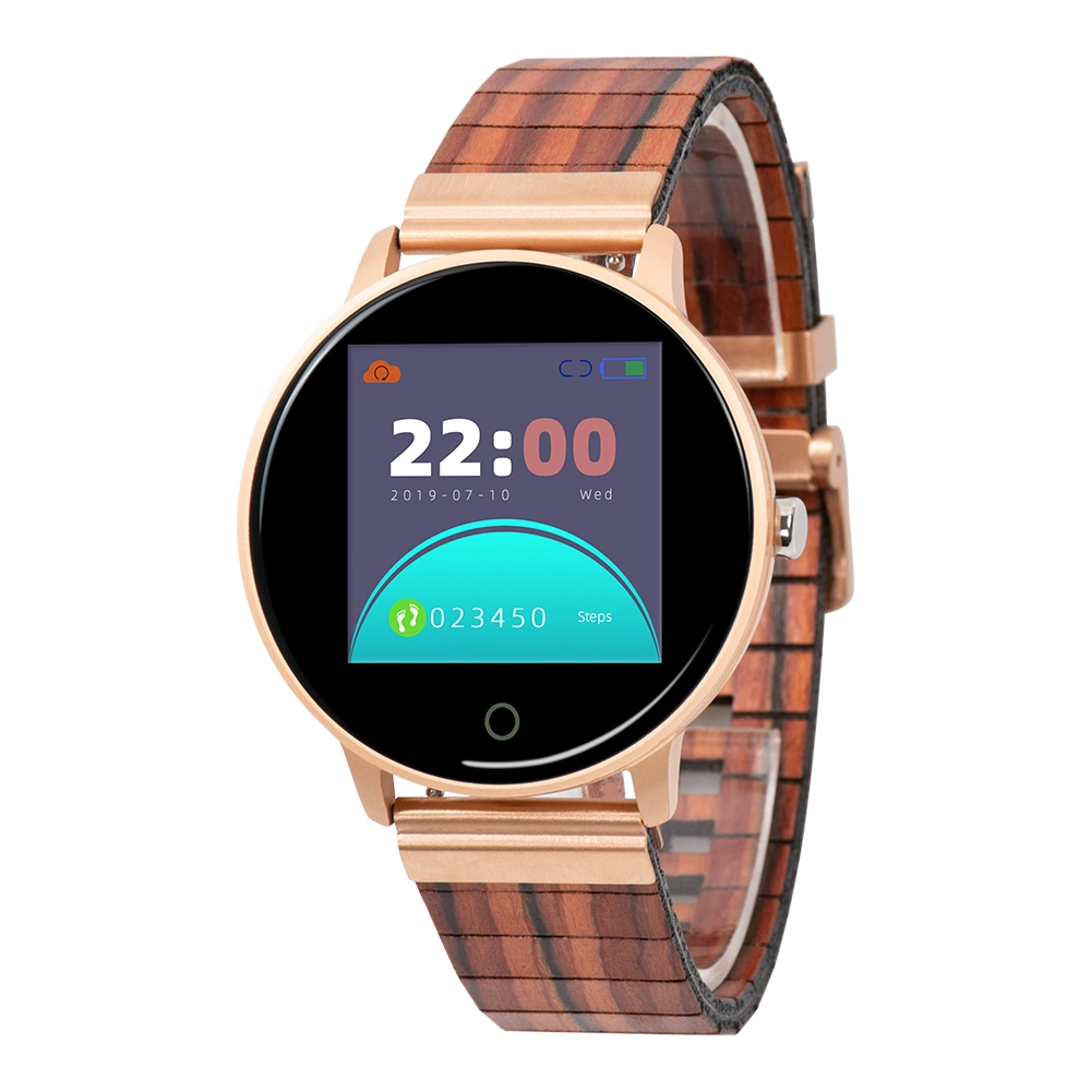 La madera de sándalo Reloj inteligente con sistema de telefonía móvil Relojes Hombre soporte de muñeca del sistema Ios y Android reloj deportivo Gshock