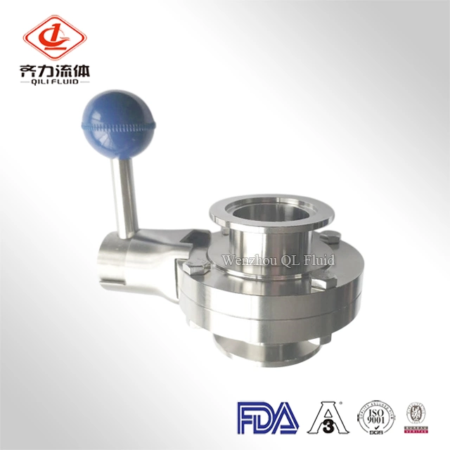 Sanitary Stainless Steel Tri Clamp Butterfly Valve