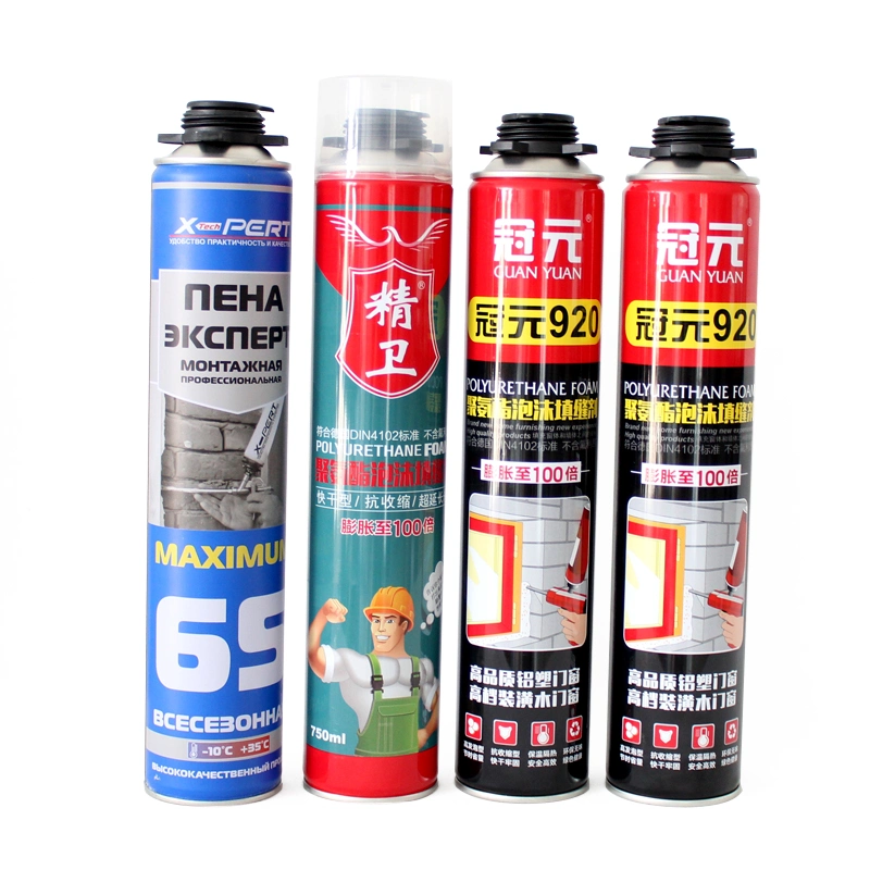 Building Material Polyurethane Foam Spray Caulking Adhesive