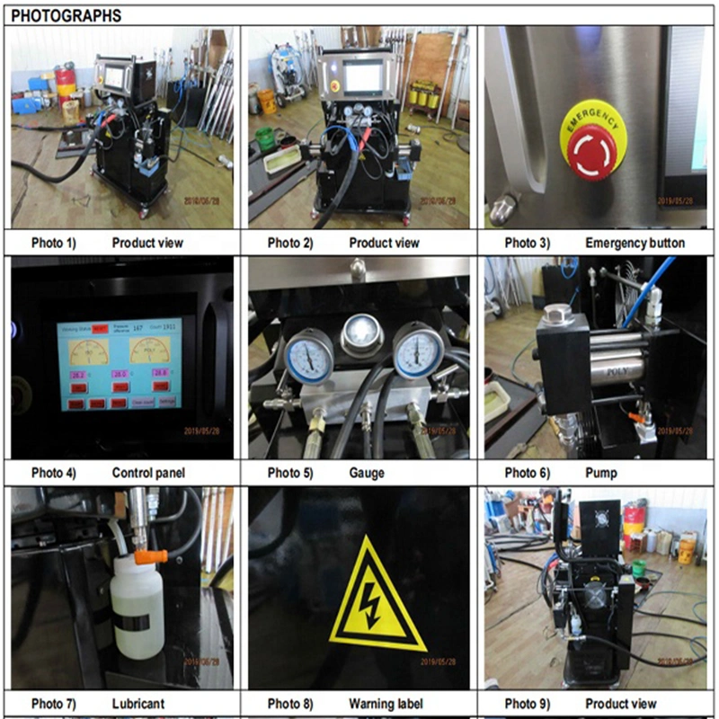 Closed Cell Polyurethane Spray Foam Machine Coating Hydraulic Polyurea Spray Machine for Roof/Swimming Pool