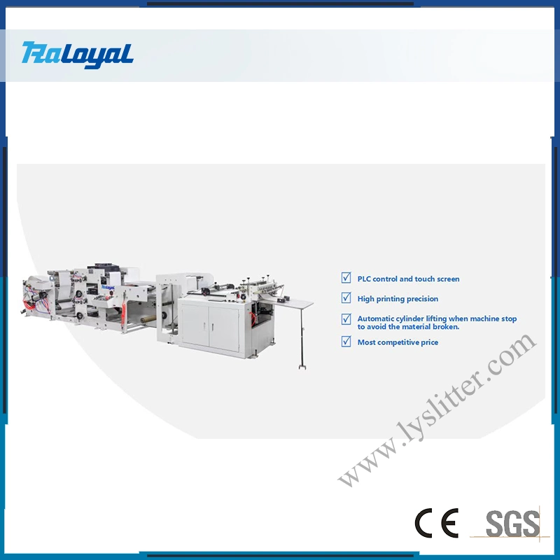 2 Color Flexographic Printers Paper Flexo Printing Machine 2 Color PLC Control and Touch Screen Flexo Printing Machine