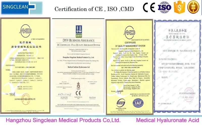 Cheap Price Singclean with Logo Printing China Ophthalmic Viscoelastic Solutions Solution Sc-15-1.0