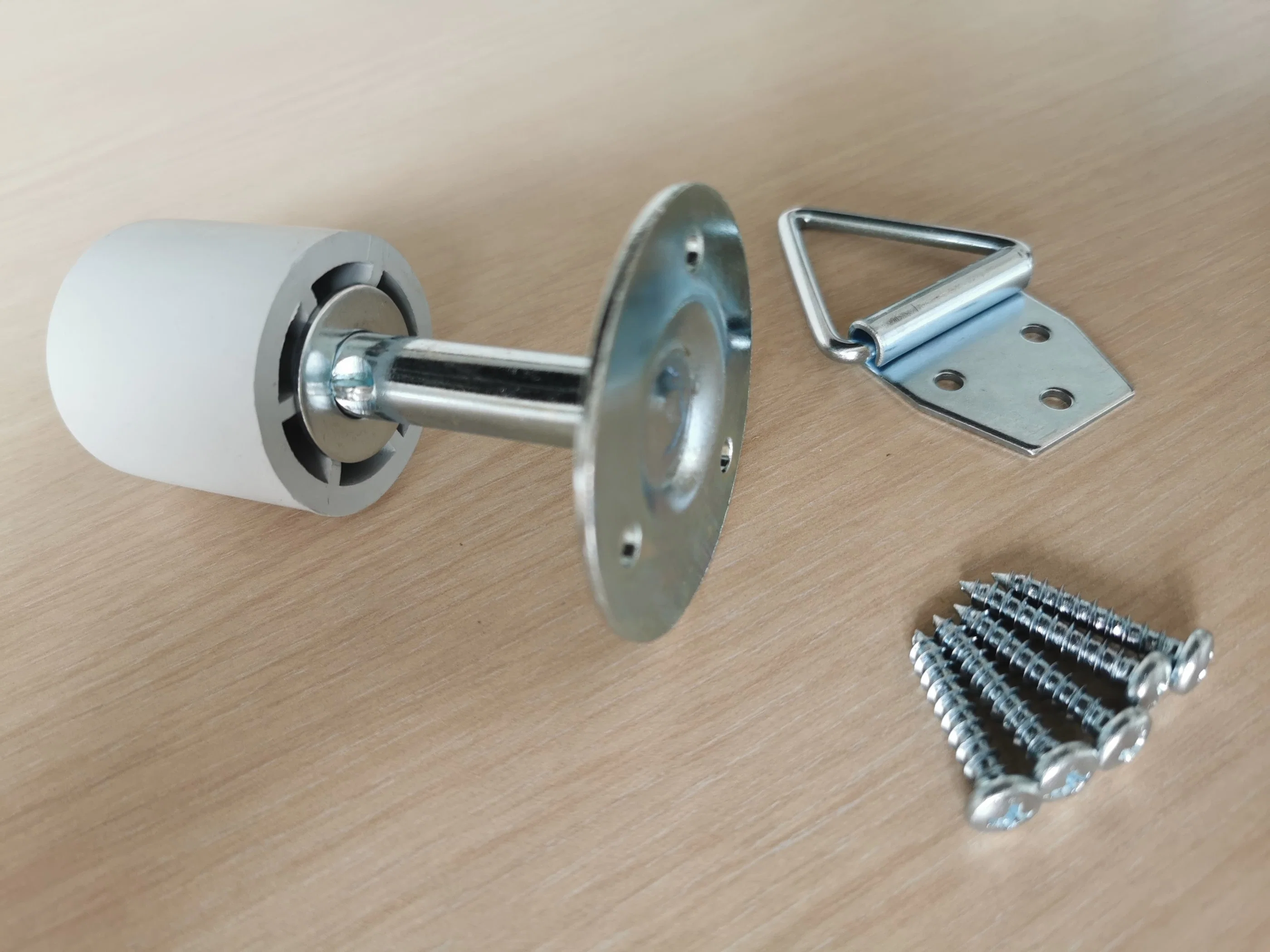 Precision Stainless Steel Aluminum Spring Doorstop with Rubber