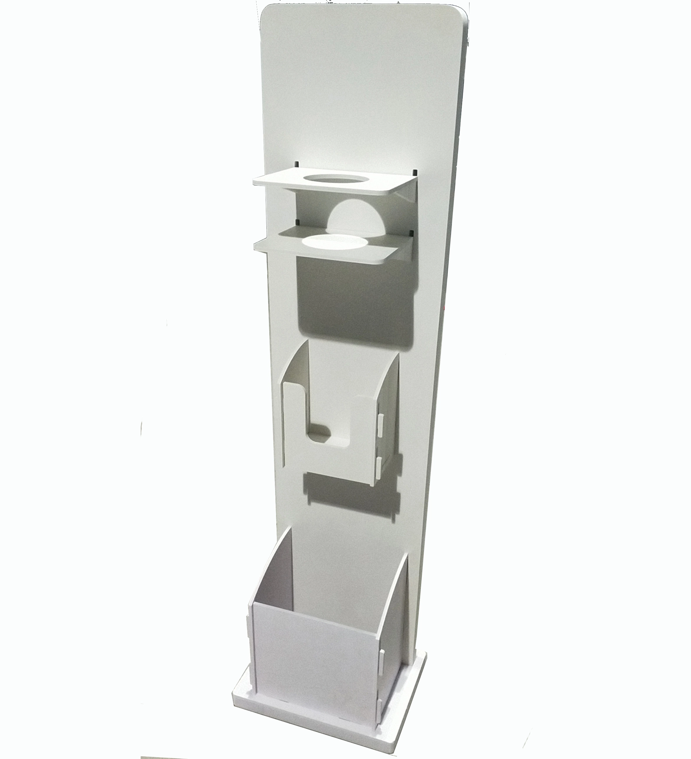 Wholesale/Supplier Touchless Hand Sanitizer Inlay Putting Logo Branding Display Stands