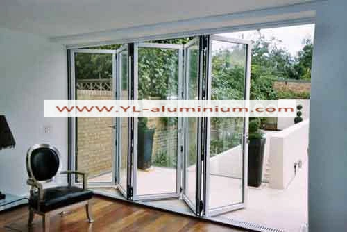 Aluminum Profile for Folding Door with Laminated Glass