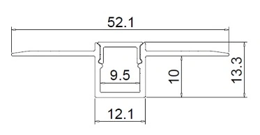 China Supplier Customized LED Aluminum Extrusion Profile Channel for Corner