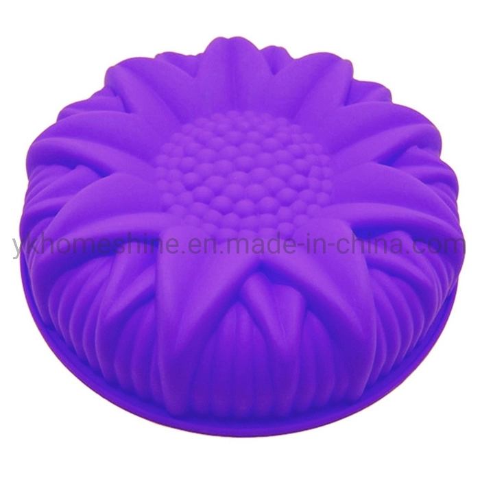 Sunflower Shaped Round Silicon Cake Baking Mold Food Grade Eco-Friendly Silicone Baking Pan