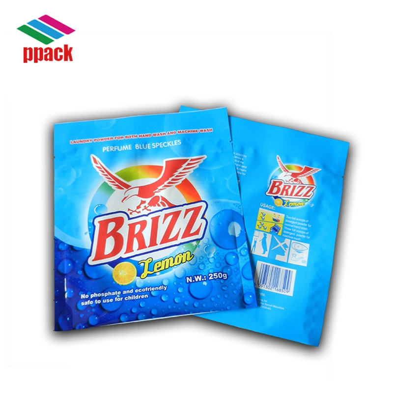 20.5cmx18cm BOPP/LDPE Lamination Three Side Sealed 250g Washing Powder Bag Made in China Package Manufacture