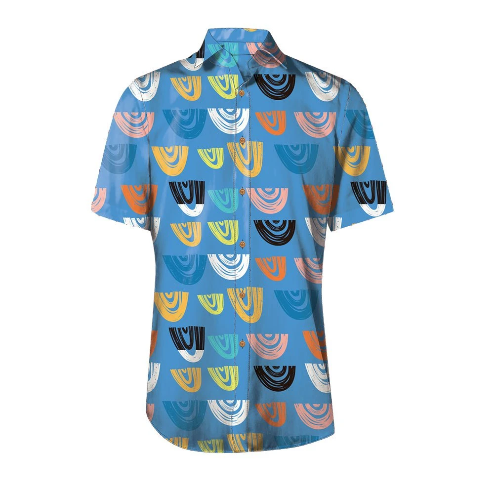 2023 High quality/High cost performance  Customized Printing Casual Plus Size Promotional Men Hawaiian Shirt