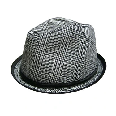 Fedora Hat with Checked Design (JRX003)