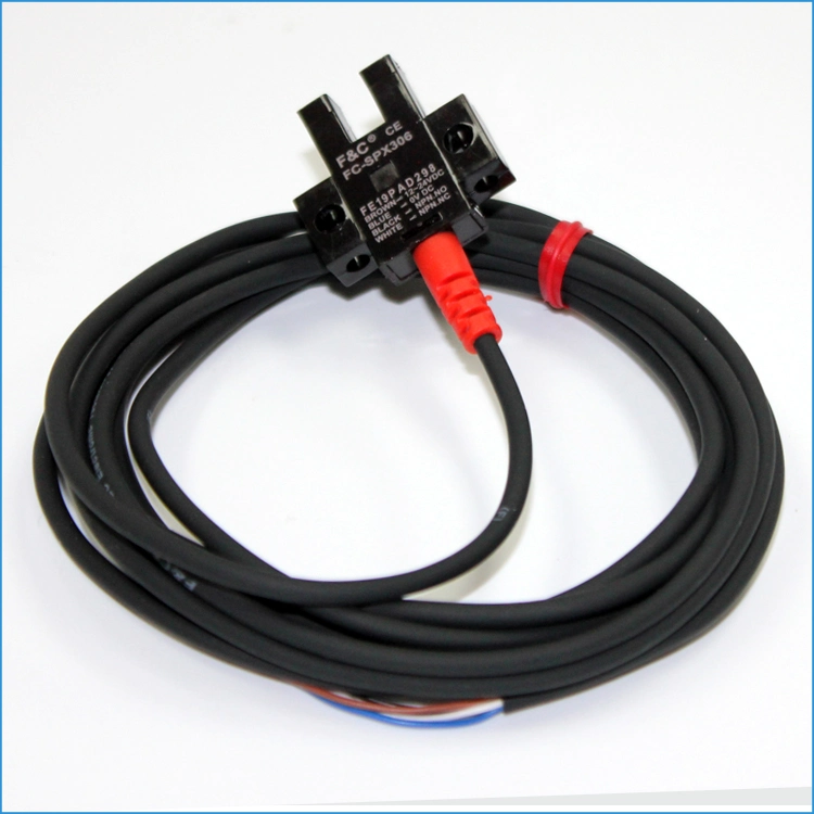 F&C U Type Sensor Slot Photoelectric Switch 5-24VDC Industrial Infrared Automation Sensor