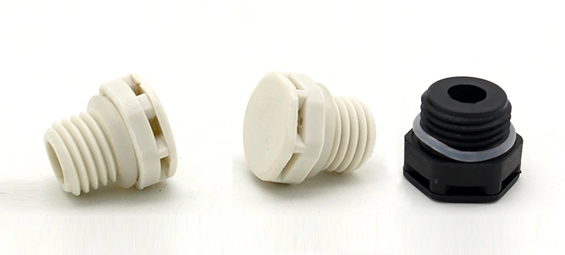 LED Lights Accessories Nylon Air Vent Plug M12*1 Black Color Plastic Breathable Vent Plug