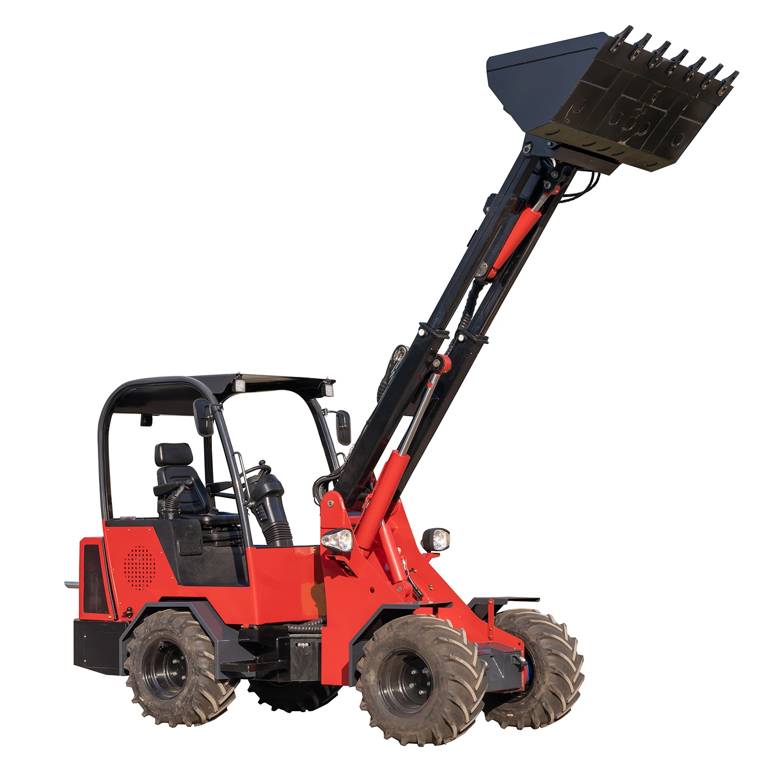 Construction Equipment Mini Wheel Loader as Backhoe Loader and Skid Steer Loader