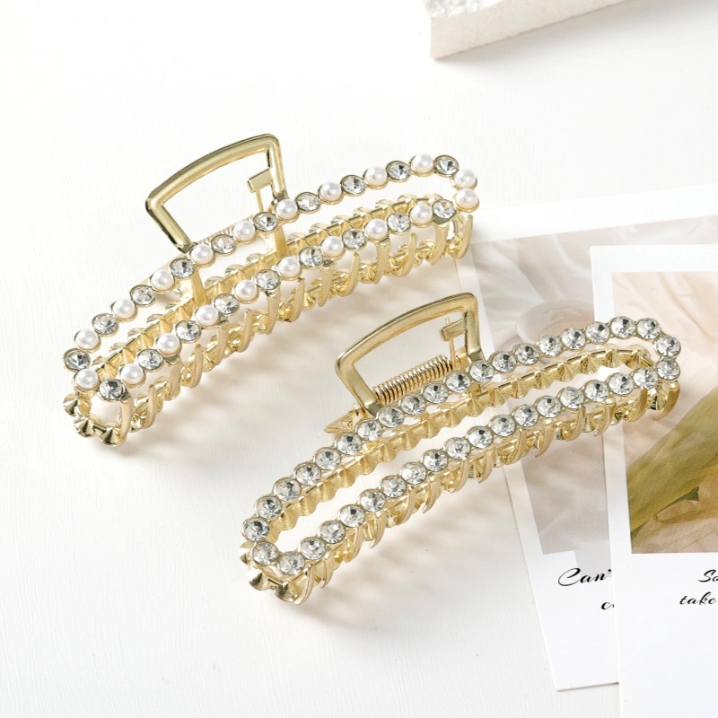 Styling Hair Clips Strong Hold Jaw Clips Elegant Agirlvct Pearl Hair Clips