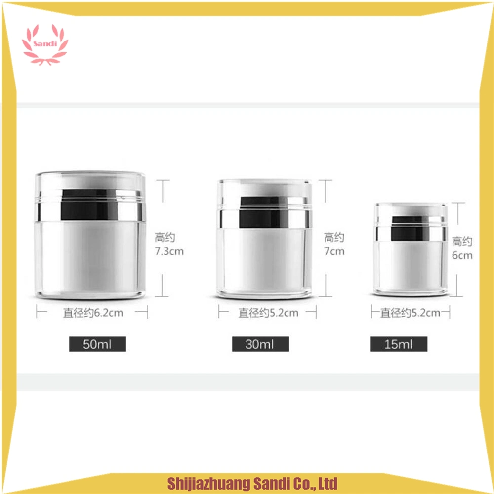 20g 30g 50g Cream Jar Wholesale/Supplier Airless Plastic Jar for Cosmetic Packaging