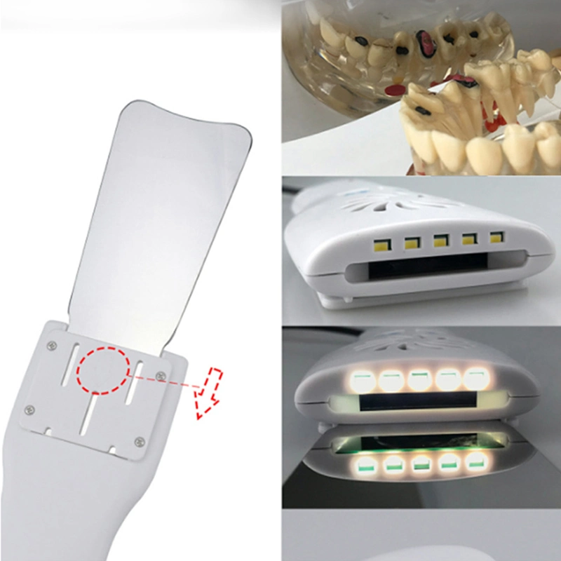 Dental Fog Intra Oral Photography Mirror Defogging Imaging Stainless with LED Light