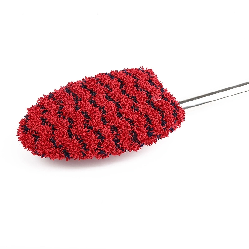 Floor Tile Cleaner Bathtub Cleaning Brush Retractable Stainless Steel Nylon Filament Cloth Brush