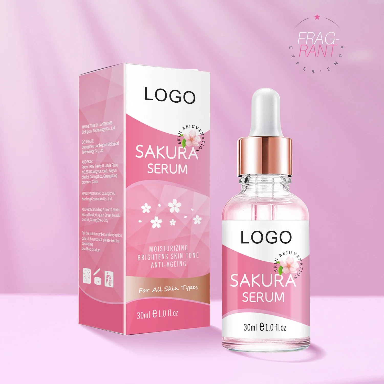 Beleza cosméticos cuidados da pele hidratar e remover rugas Sakura soro