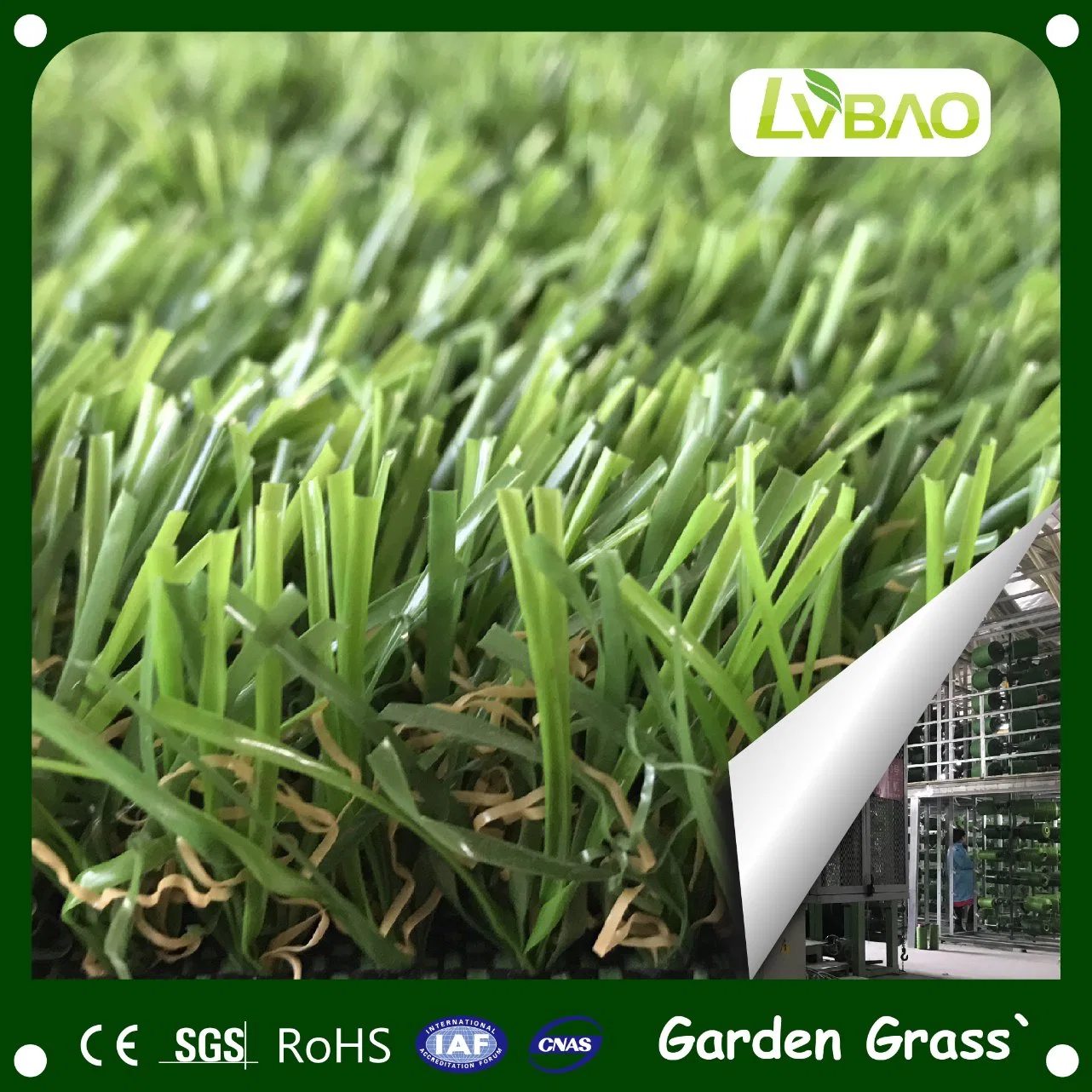 LVBAO Landscape Four Color Garden Artificial Grass With Good Service