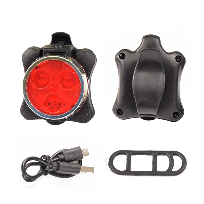 2PCS Rechargeable LED Bike Light Set Hot Red and White Mini Bicycle Light Waterproof USB