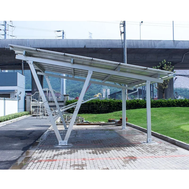 High Strength Solar Car Park Installed Structure Solar PV Carport Mounting Brackets System Solar Carport Structure