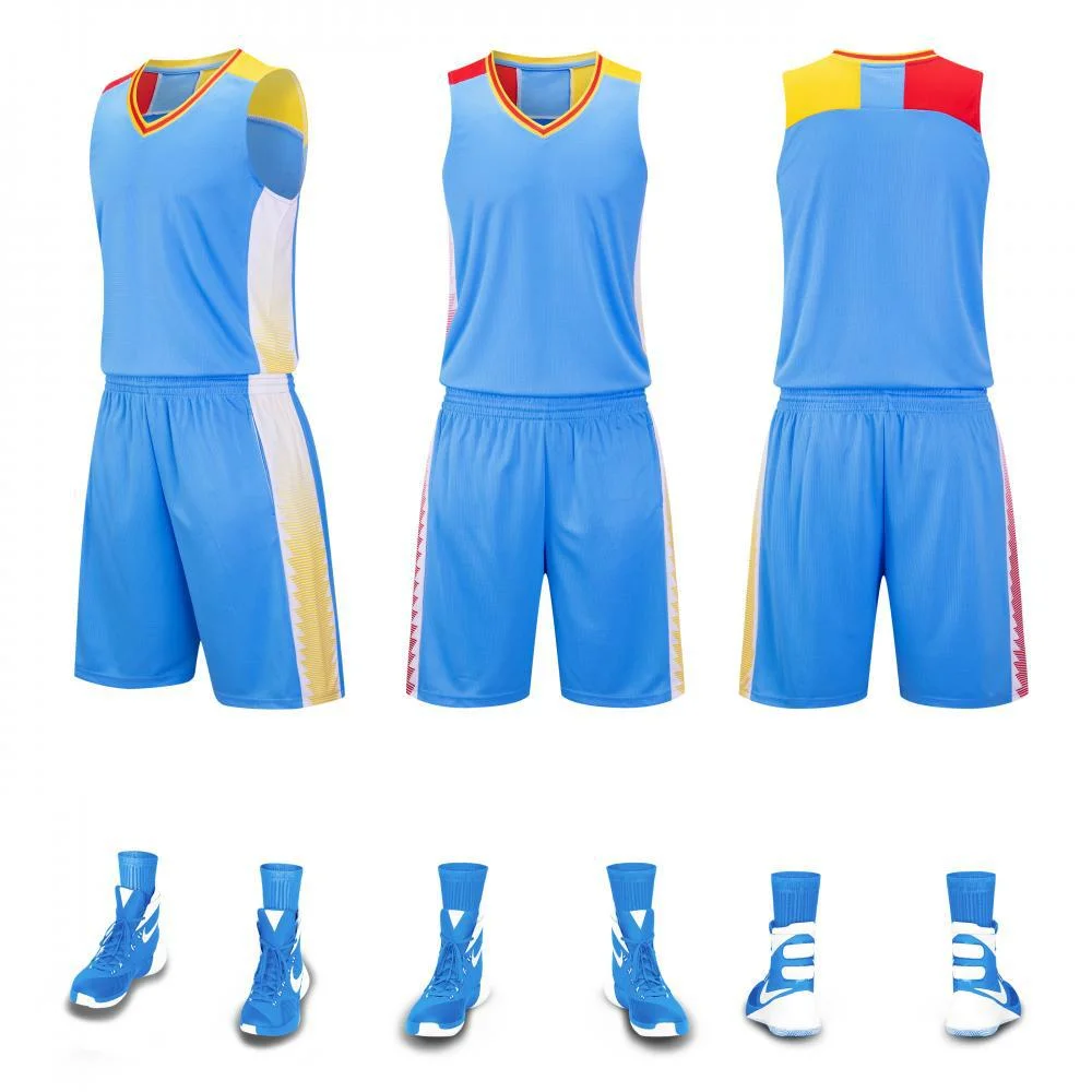 New Style Basic Cheap Quick Dry Dri Fit Basketball Jersey and Shorts Uniform Set Suits