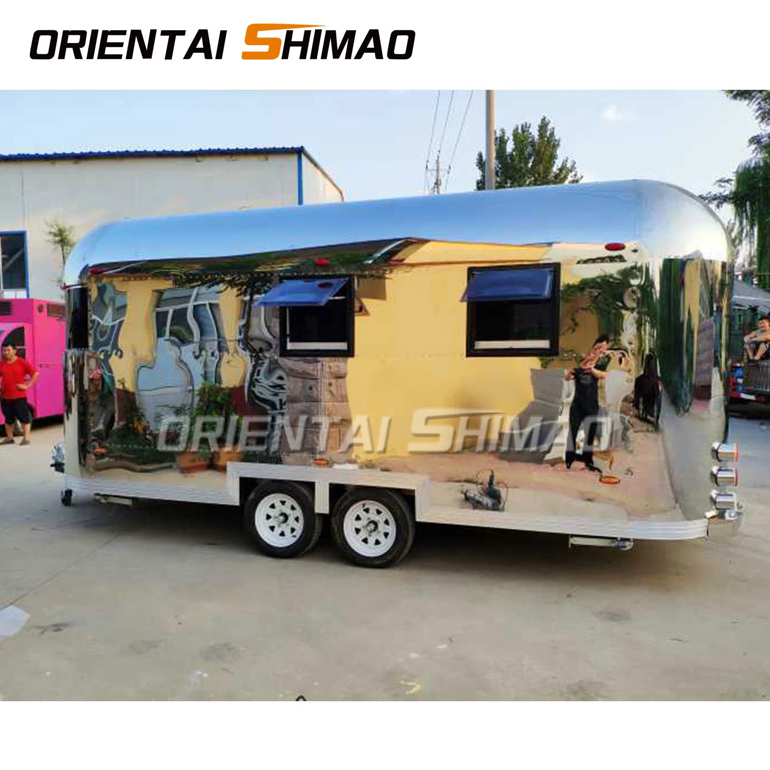 Oriental Shimao New Design Convenient Kebab Vintage Towable Coffee Kiosk