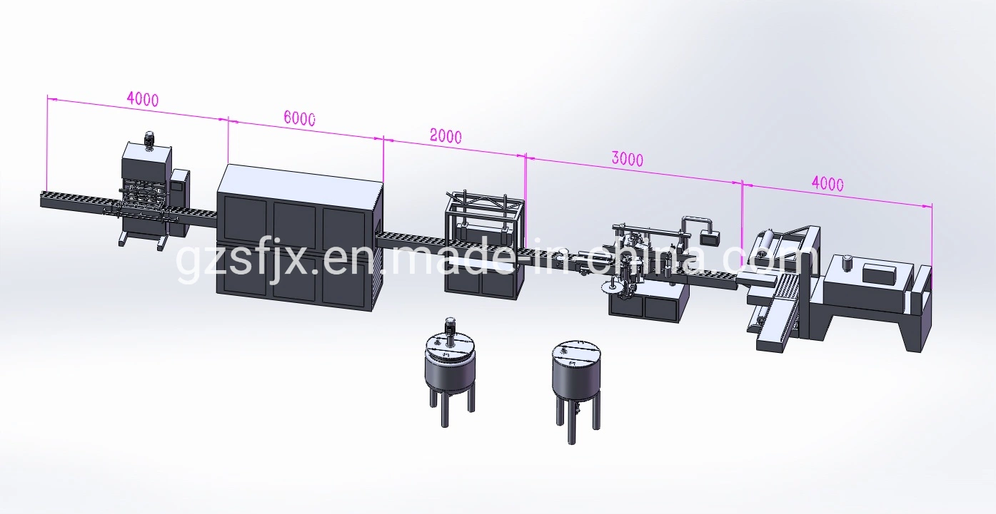 Copo de vidro tipo vela máquina de enchimento de saída grande Enchimento de velas