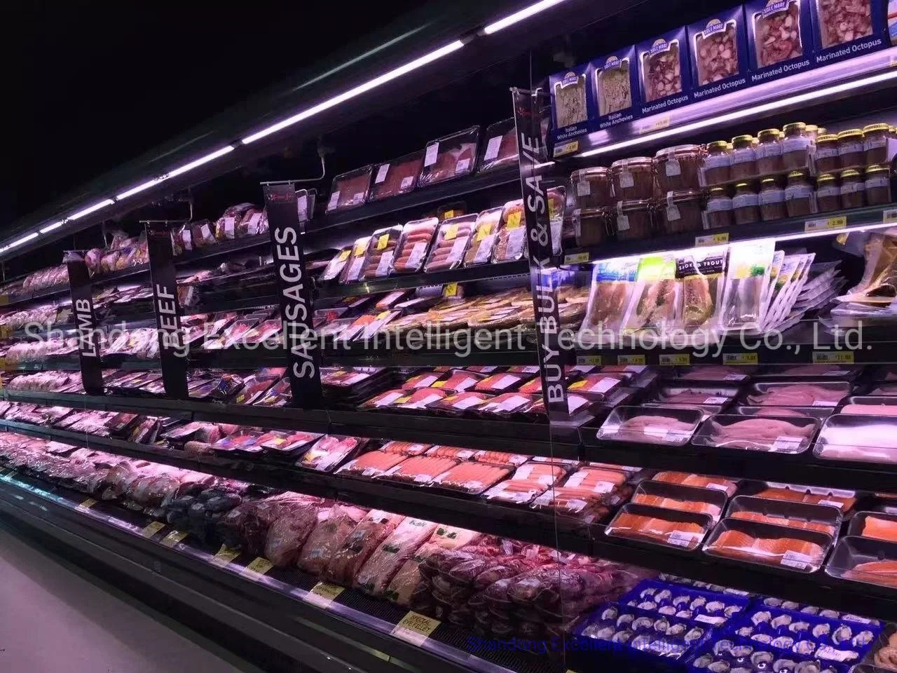 Supermarkt Kommerzielle Tägliche Lebensmittel Display Kühler Kühlgeräte Multi-Deck Kühlschrank