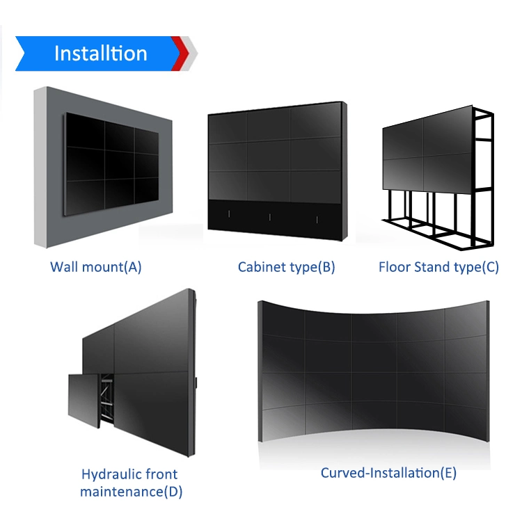 55 Inch 2X2 3x3 4K de l'écran d'épissage Videowall intérieure de support de montage du contrôleur de la publicité Displayadvertising joueurs épissage LCD1 acheteur