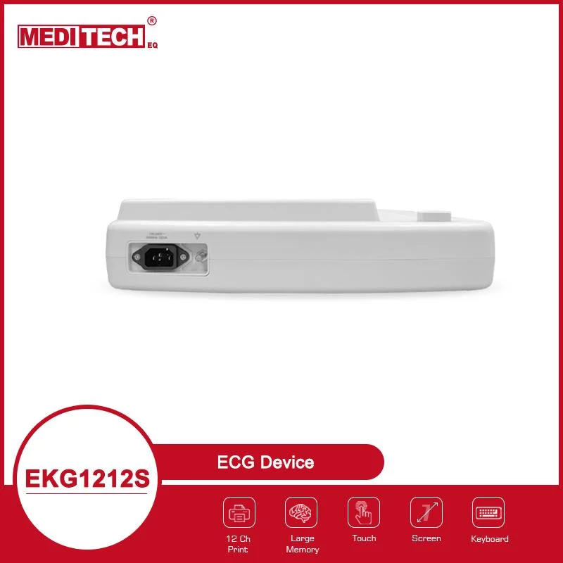 Portátil Digital Máquina de ECG/EKG 12 canales, con batería recargable y la impresora incorporada