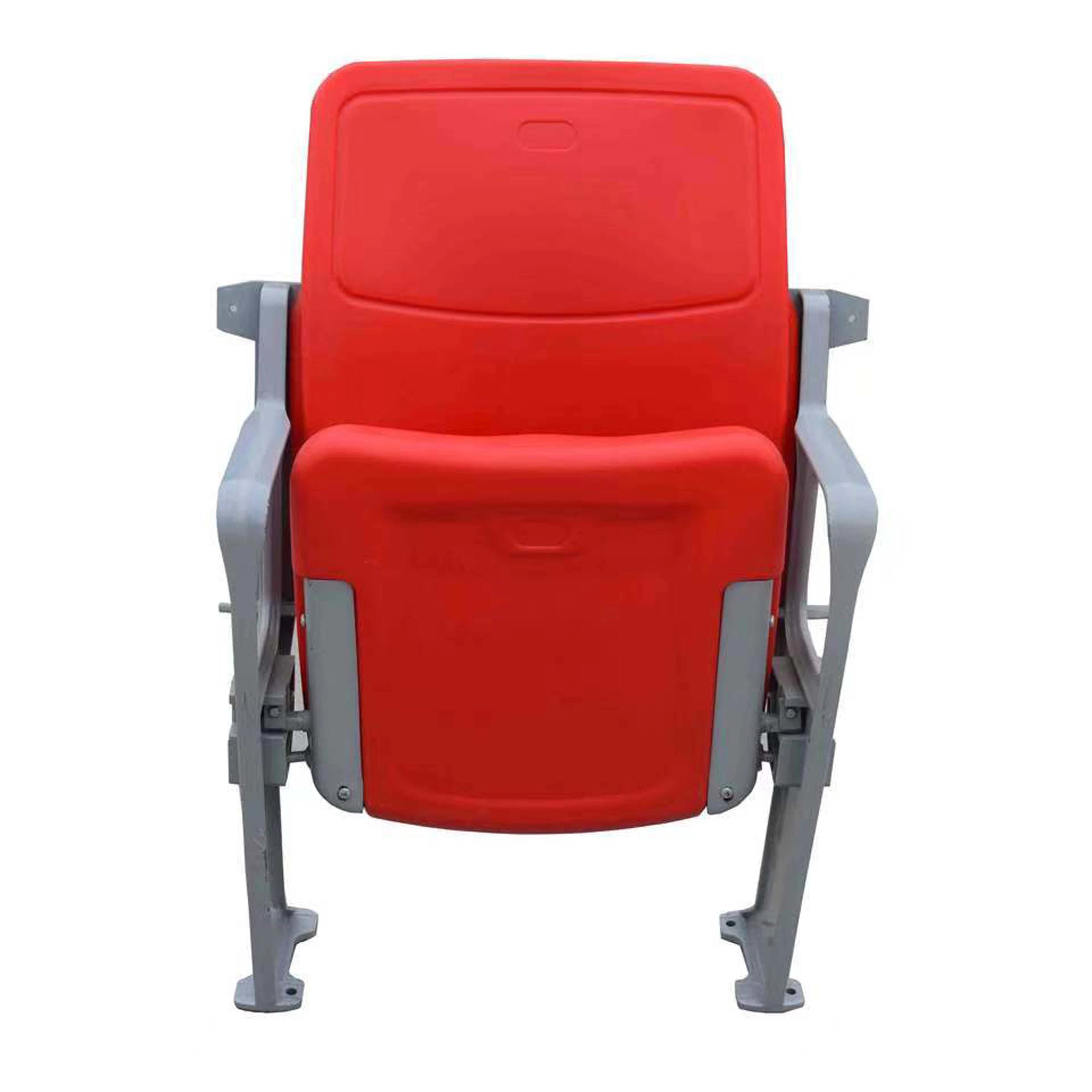 مقعد / كرسي إستاد قابل للطي من البلاستيك قابل للتخصيص مع مسند الذراع لمدة الأحداث والرياضة الخارجية