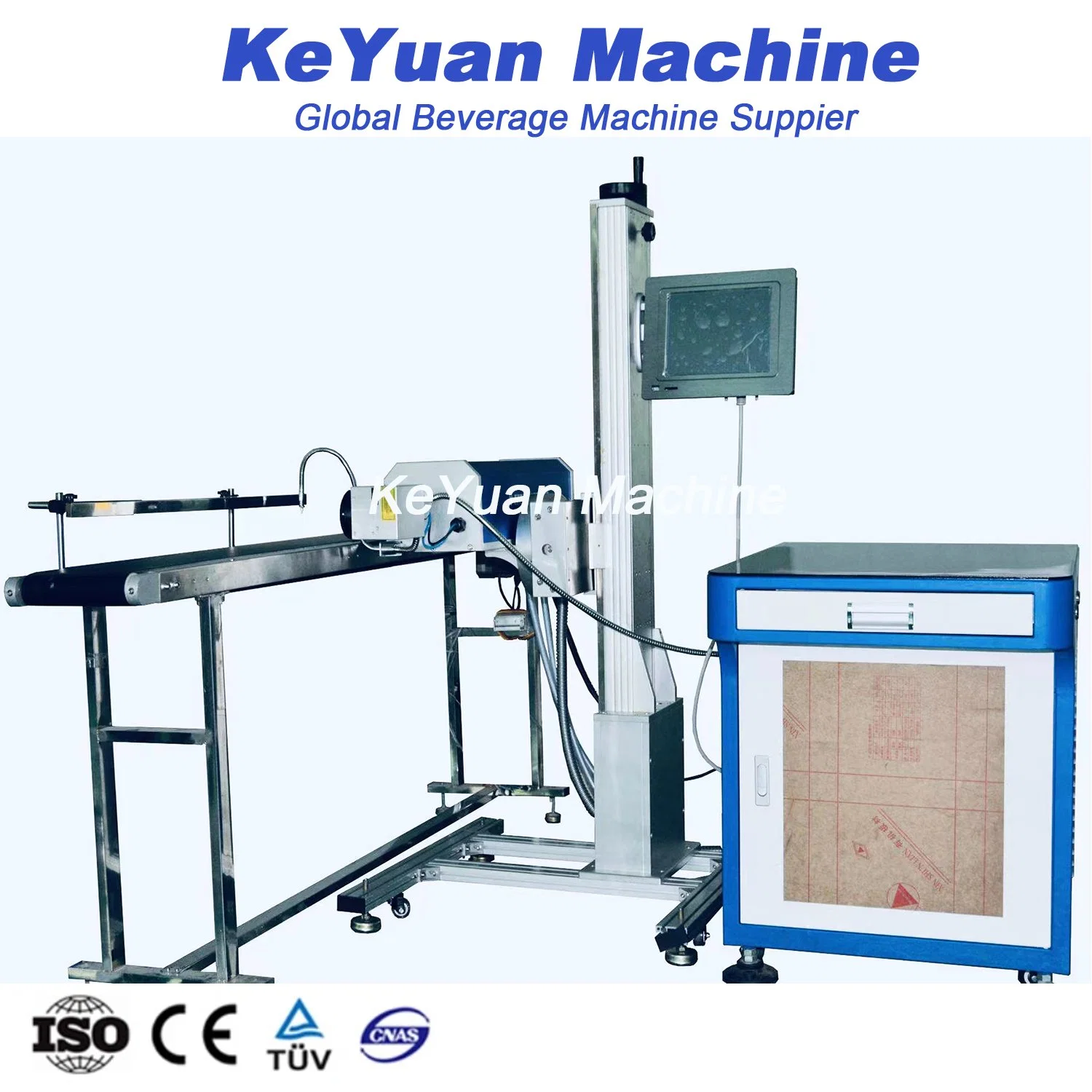 Keyuan preço bom bebidas garrafa de água Laser Data impressão impressora Dispositivo Máquina