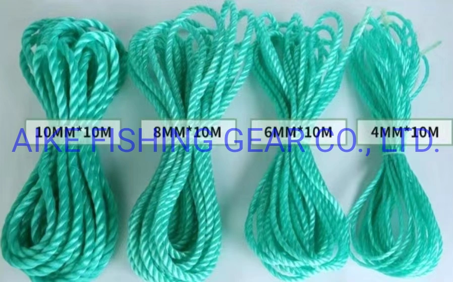 Manufacturing 1-20mm PP/Polyester/Nylon Ropes Wholesale/Supplier Nylon Braided Fishing Rope Cord, Static Climbing Ropes Outdoor Static Ropes Safety Ropes