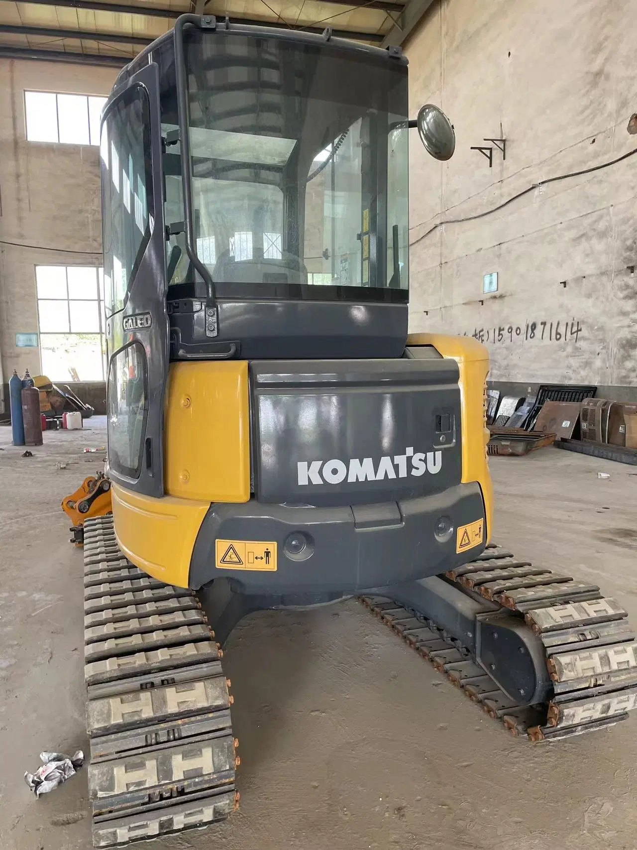 Used Original Hydraulic Komatsu PC50 Secondhand Clawer Excavator Rubber Track Digger 5ton Mini Equipment with Low Price