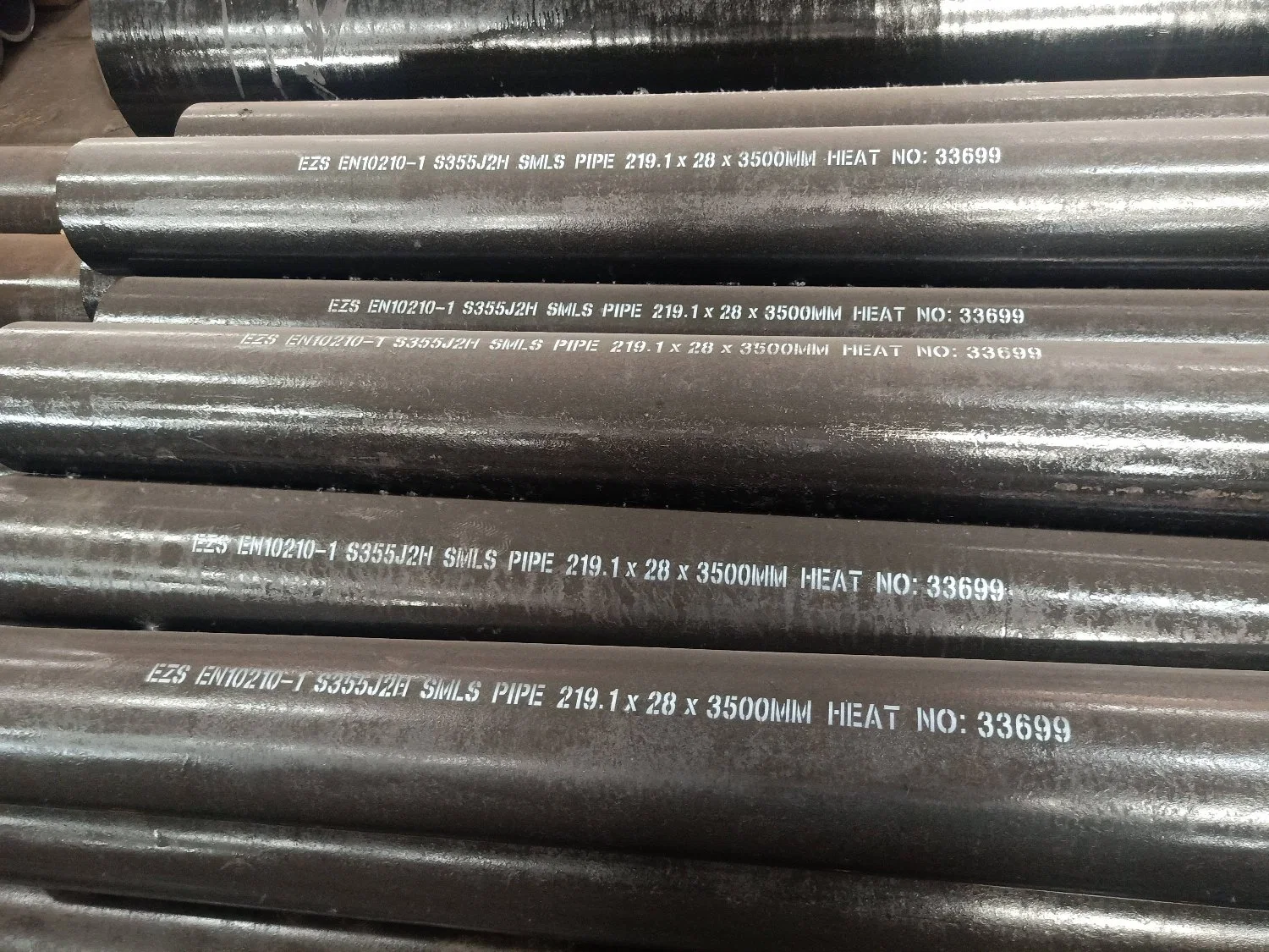 En10210-1 2 S355j2h S355joh Carbon Steel Seamless Pipe 10inch Chs Circular Hollow Section Ms Round Pipe