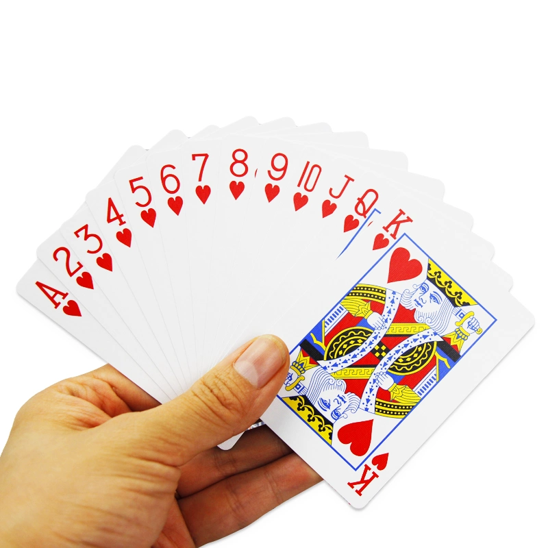 English Double Sided Custom Design Colorful Plastic Printing Poker Playing Cards