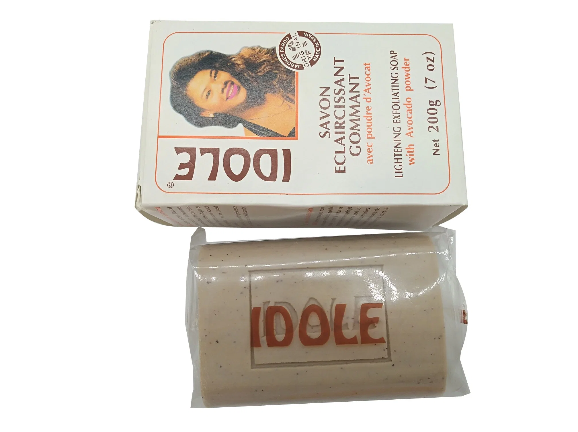 Net 200g/7oz Idole jabón exfoliante aclarante Savon