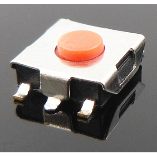 Interruptor de tacto SMD con 4,5*4,5 mm mango redondeado de 4 pines