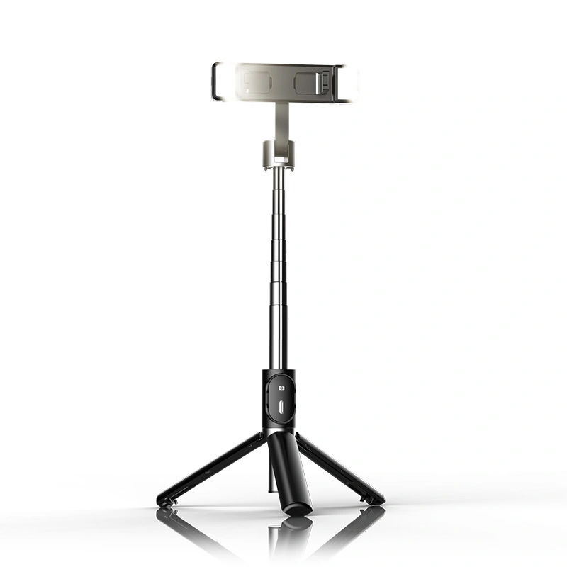 P60d Selfie Stick Tripod de relleno de luz mando a distancia portátil Selfie retráctil de belleza que llena la luz