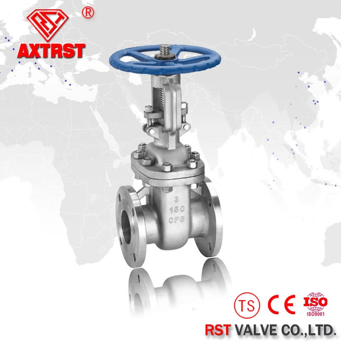 ANSI 150lb/300lb Stainless Steel CF8m / CF8 Rising Stem Flanged Gate Valve