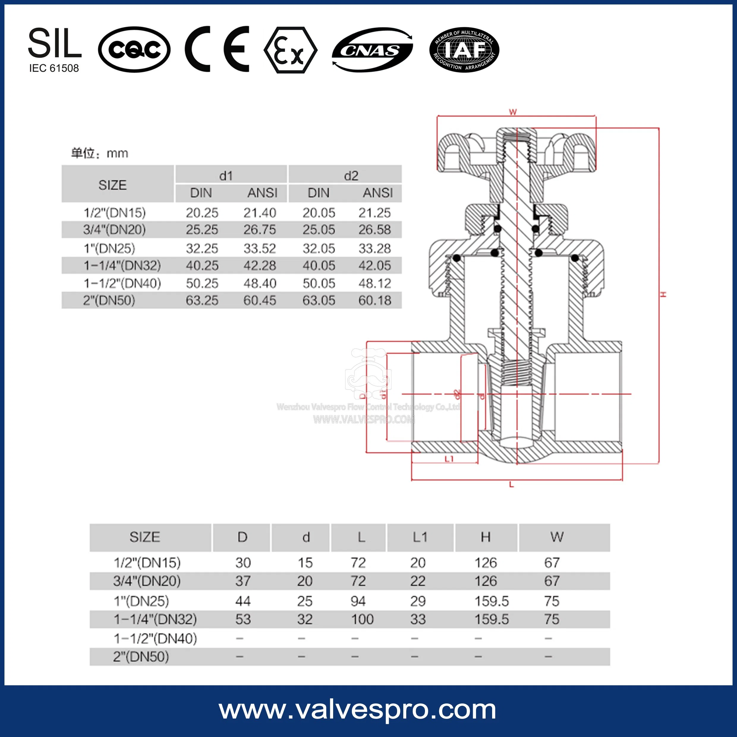 Flow Control Valve with Handle PVC Gate Valve Plastic Gate Valve