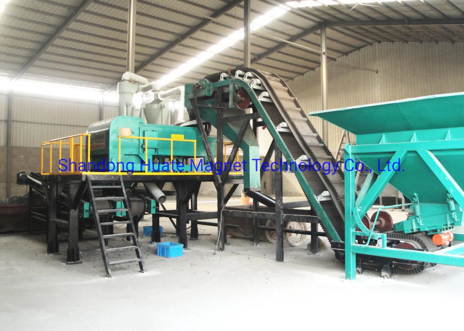 Solid Waste Eddy Current Separator Plastic Glass and Nonferrous Metal Separation